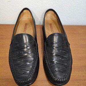 Men's Brass Boot Size 9.5 Black Leather Loafer Shoe